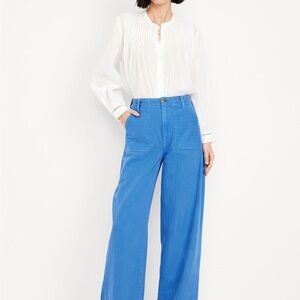NWT - Old Navy Wide Leg Pants - Cornflower Blue